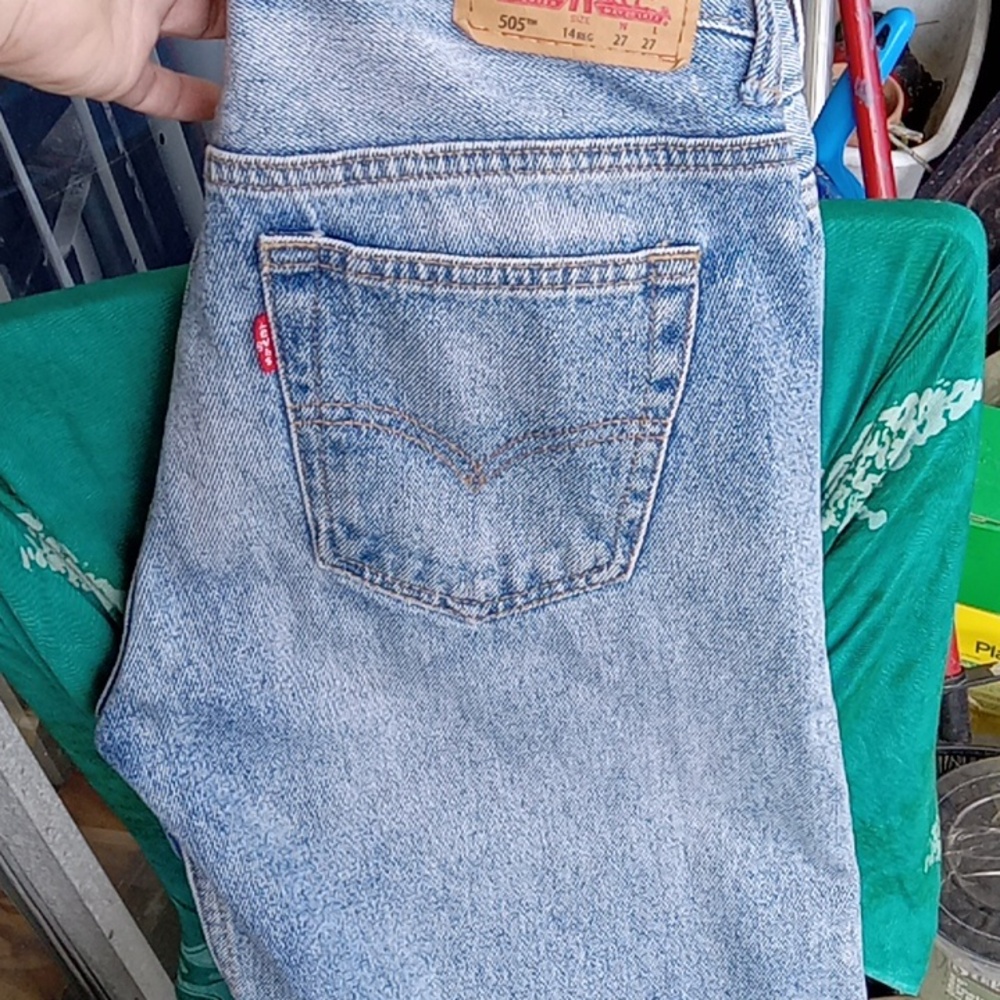 Levi's Classic Light Blue Straight Jeans 14reg 27 W 27 L - Picture 7 of 10